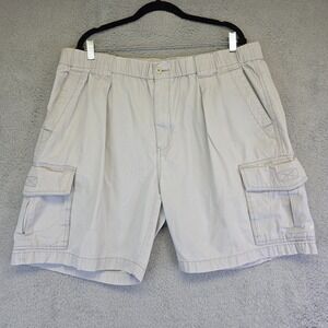 Tommy‎ Bahama Cargo Shorts Mens XL Gray Relax Pleated Front Utility Hiking Sport